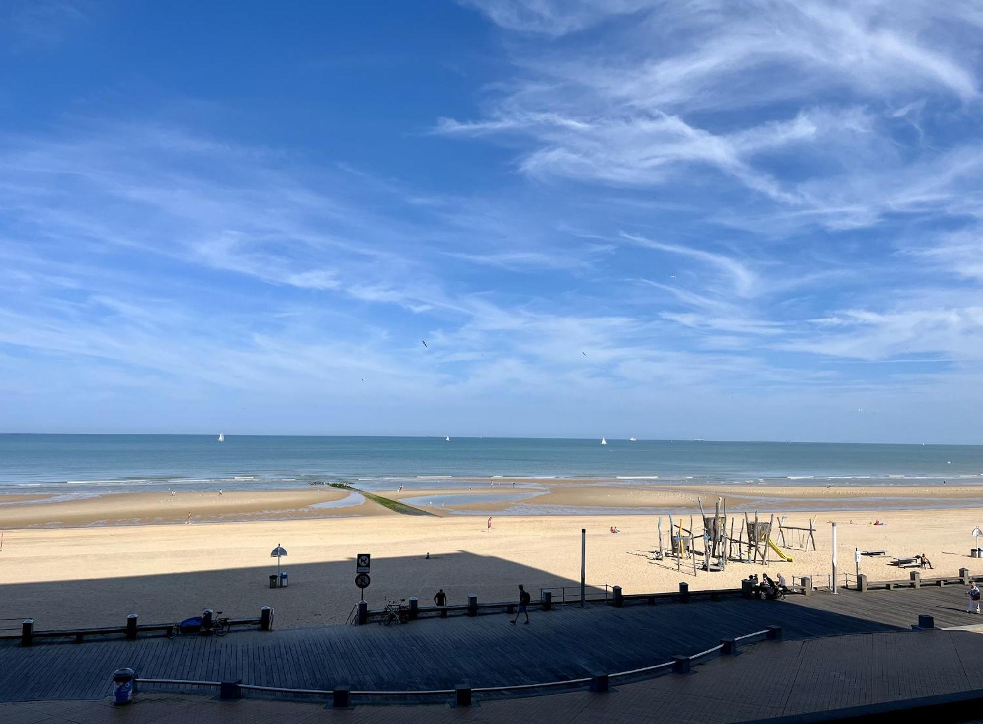 Panoramic Seaview Apartment With Free Private Garage Ostende Exterior foto